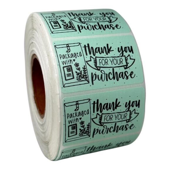 STICKERAFT Other - Packaged with Love Stickers,Cute Love Business Stickers 8 COLORS TO CHOOSE FROM